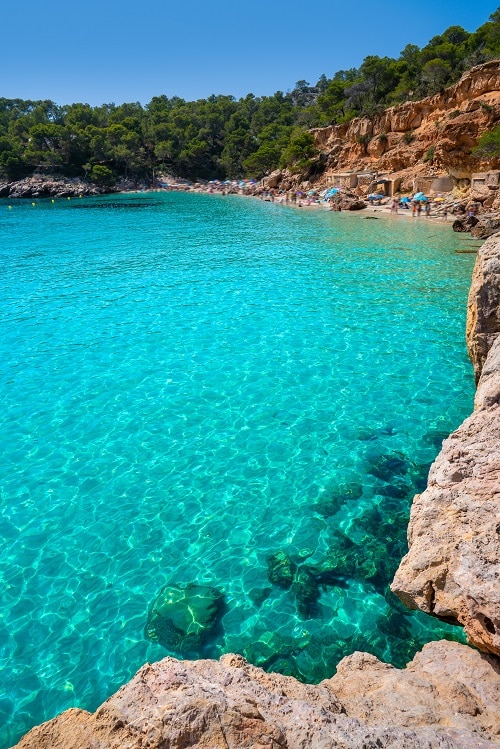 Cala Saladeta en San Antonio, Ibiza.