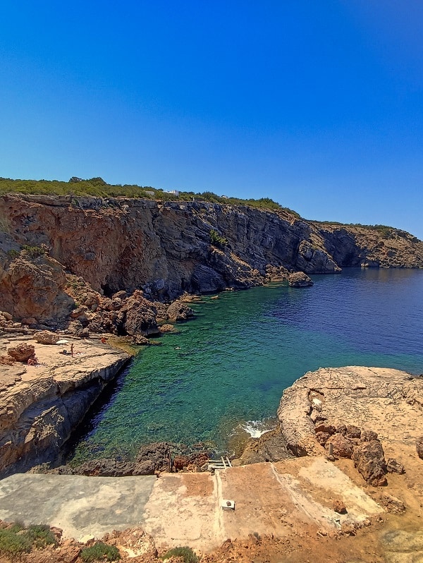 Sa Galera beach in Ibiza, Spain