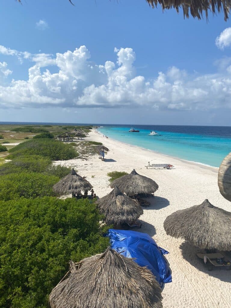 Klein Curaçao island top view