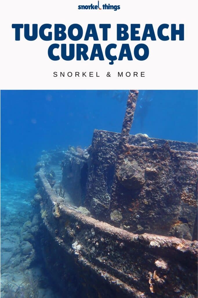 Boat wreck at Tugboat Beach Curaçao