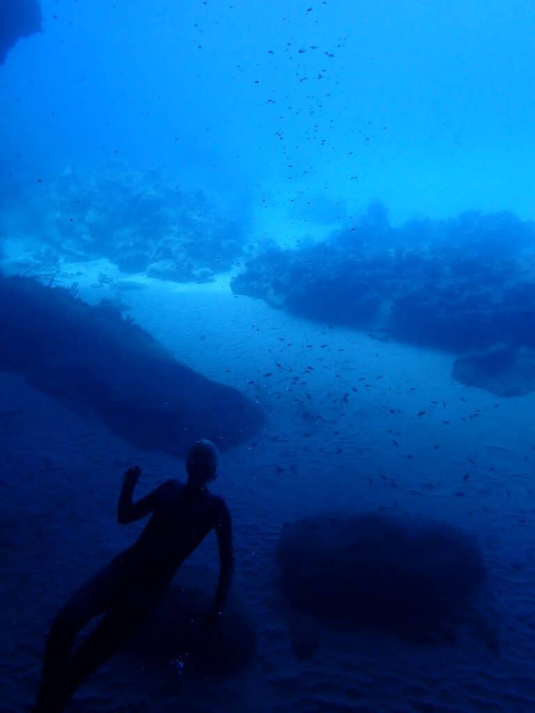 Underwater cave (the Blue Room Curaçao)